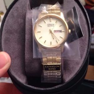 Men's eco drive watch retail is $250 is brand new